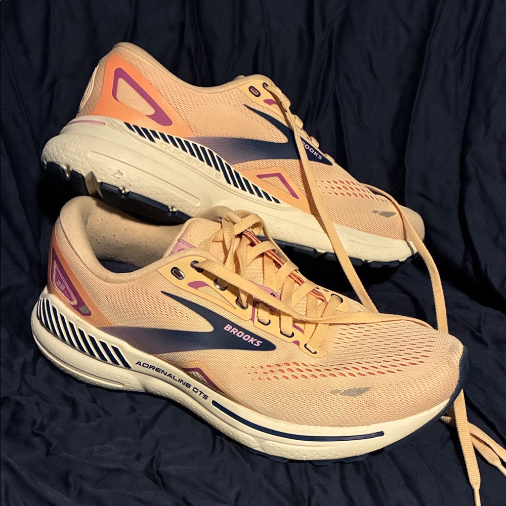 Brooks Women's Adrenaline GTS Orange Athletic Shoes